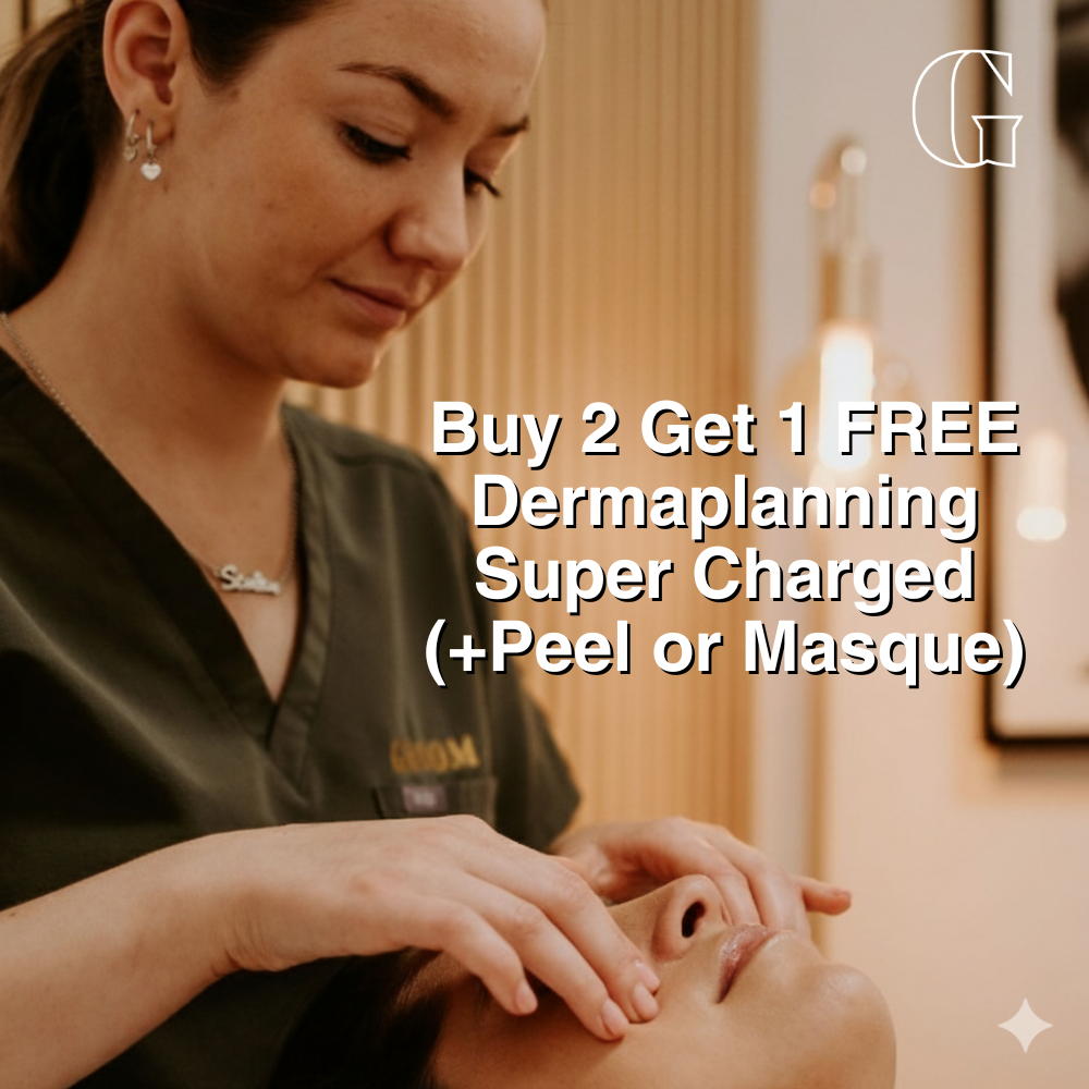 Buy 2 get 1 FREE - Dermaplanning Super Charged (+Peel or Masque)